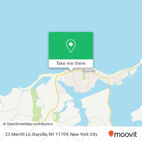 Mapa de 23 Merritt Ln, Bayville, NY 11709