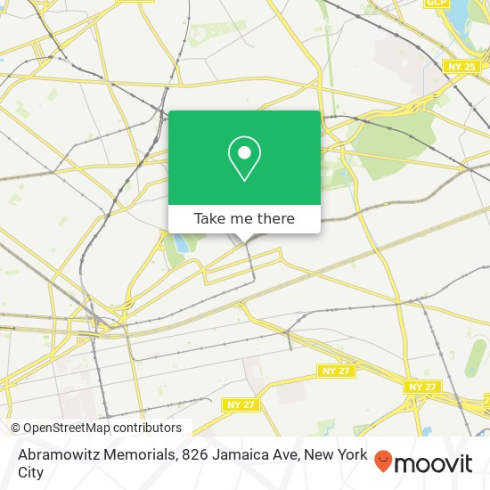 Mapa de Abramowitz Memorials, 826 Jamaica Ave