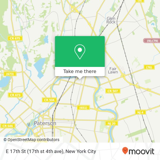E 17th St (17th st 4th ave), Paterson, NJ 07524 map