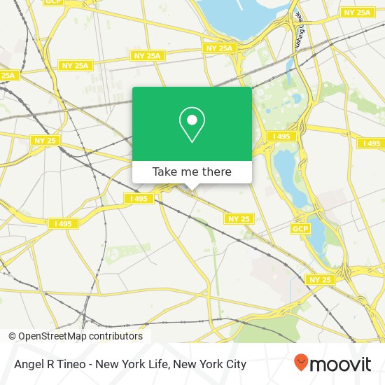 Angel R Tineo - New York Life, 95-25 Queens Blvd map