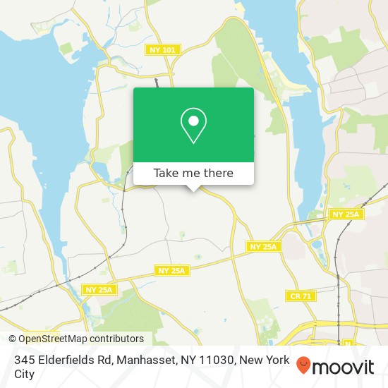 Mapa de 345 Elderfields Rd, Manhasset, NY 11030