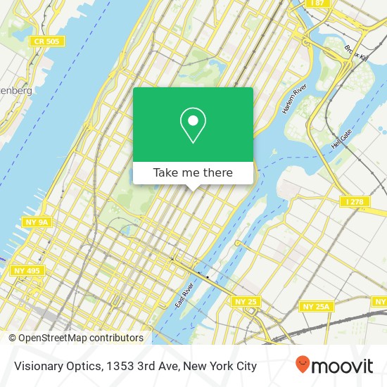 Mapa de Visionary Optics, 1353 3rd Ave
