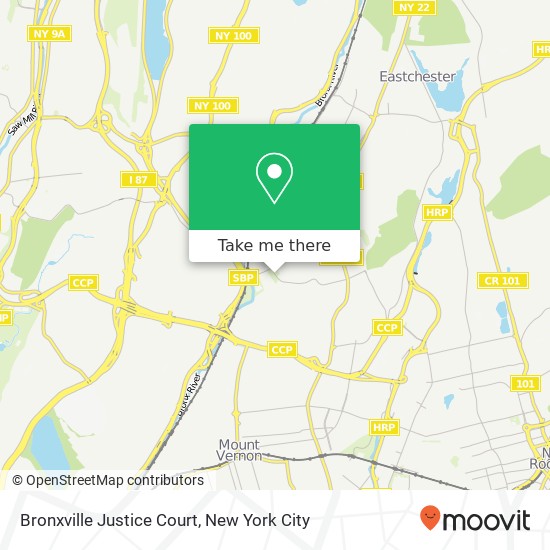 Mapa de Bronxville Justice Court