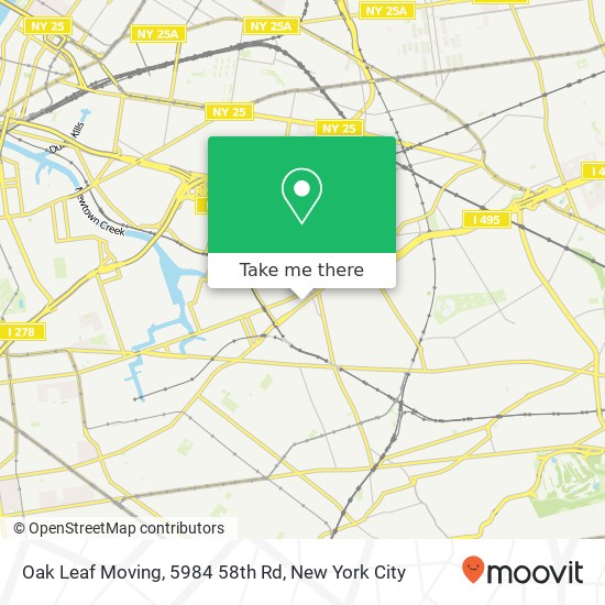Oak Leaf Moving, 5984 58th Rd map