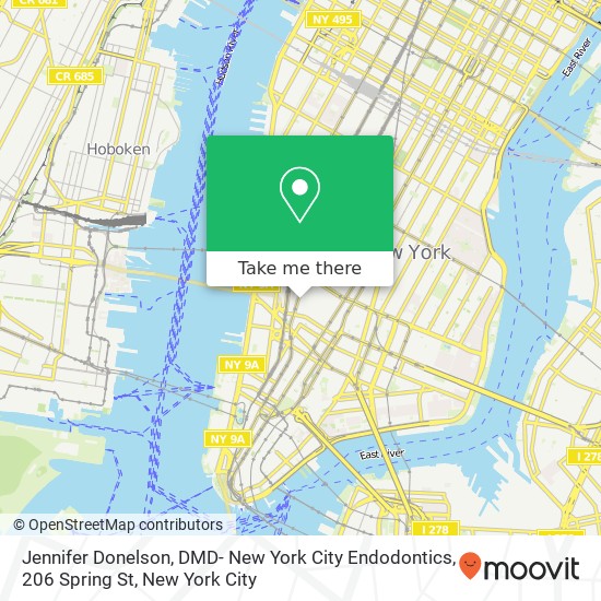 Jennifer Donelson, DMD- New York City Endodontics, 206 Spring St map