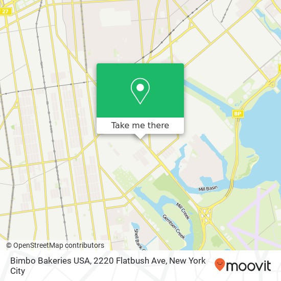 Bimbo Bakeries USA, 2220 Flatbush Ave map