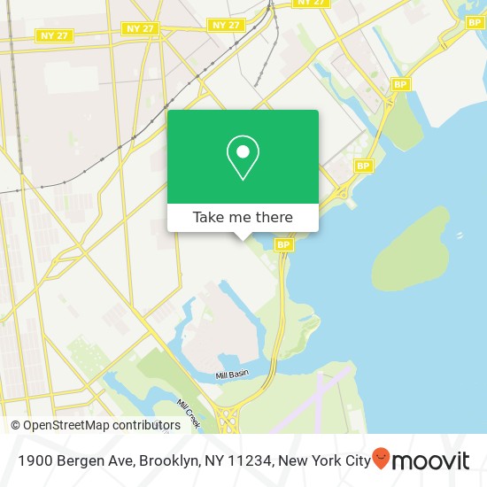 Mapa de 1900 Bergen Ave, Brooklyn, NY 11234