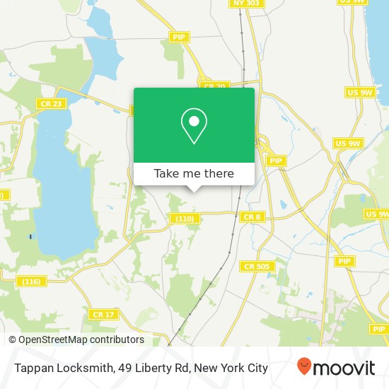 Mapa de Tappan Locksmith, 49 Liberty Rd