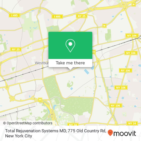 Mapa de Total Rejuvenation Systems MD, 775 Old Country Rd