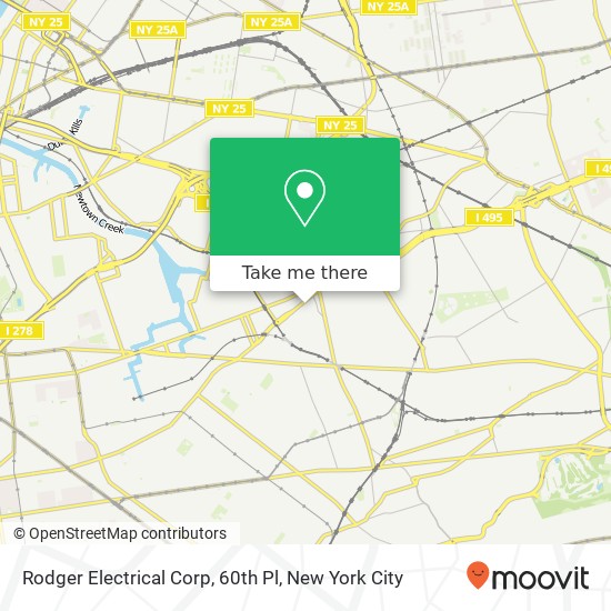 Rodger Electrical Corp, 60th Pl map