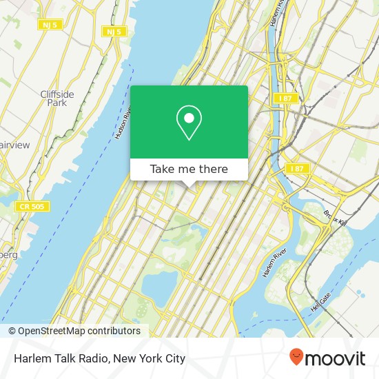 Mapa de Harlem Talk Radio