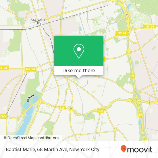 Mapa de Baptist Marie, 68 Martin Ave