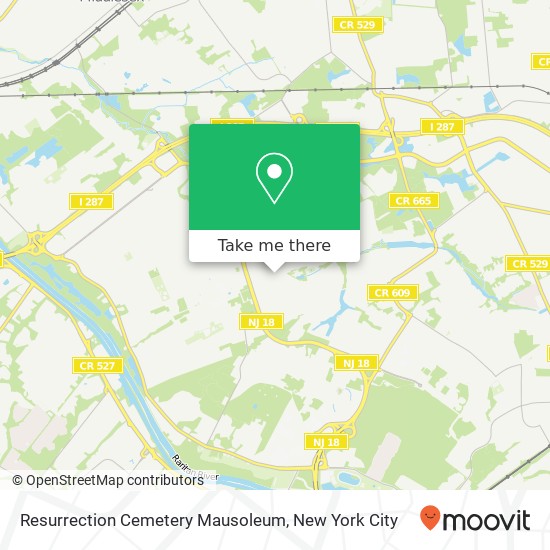Resurrection Cemetery Mausoleum map