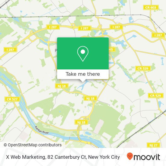 Mapa de X Web Marketing, 82 Canterbury Ct