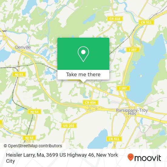 Heisler Larry, Ma, 3699 US Highway 46 map