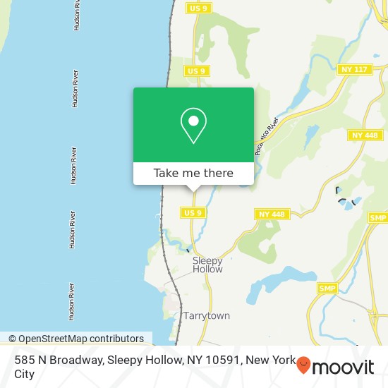 Mapa de 585 N Broadway, Sleepy Hollow, NY 10591