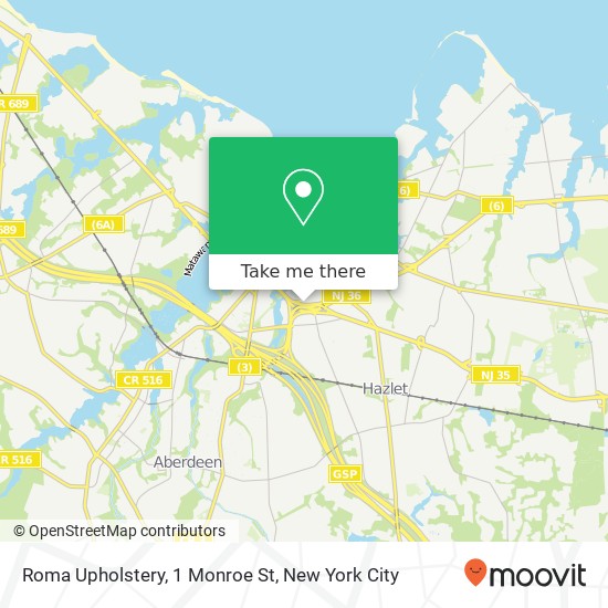 Mapa de Roma Upholstery, 1 Monroe St