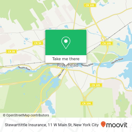 Stewarttittle Insurance, 11 W Main St map