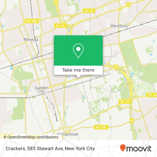 Mapa de Crackers, 585 Stewart Ave