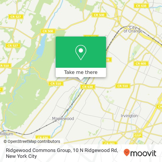 Ridgewood Commons Group, 10 N Ridgewood Rd map