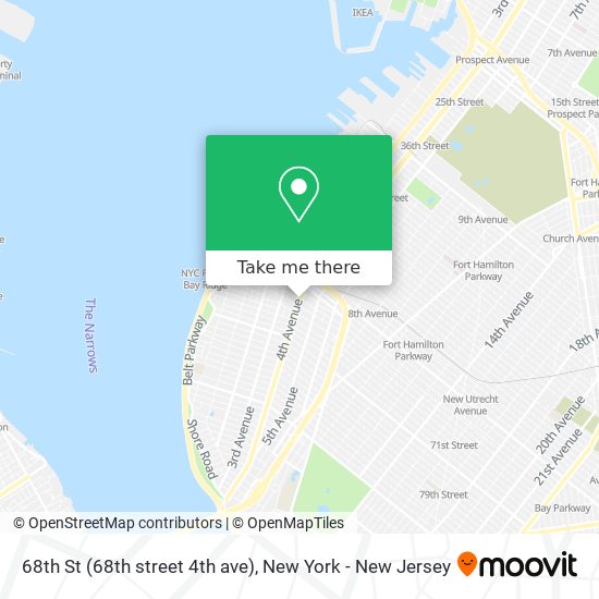 Mapa de 68th St (68th street 4th ave)
