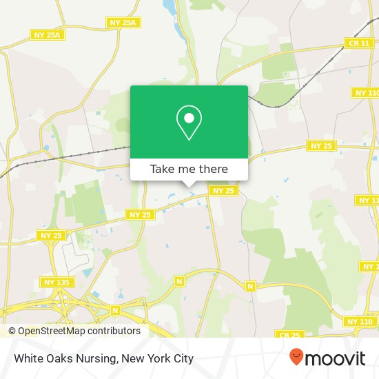 White Oaks Nursing map