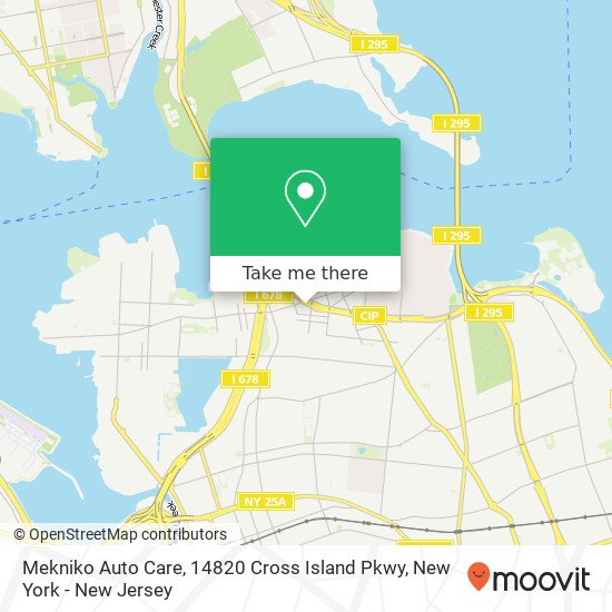 Mapa de Mekniko Auto Care, 14820 Cross Island Pkwy