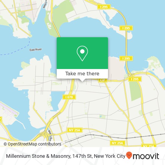 Millennium Stone & Masonry, 147th St map