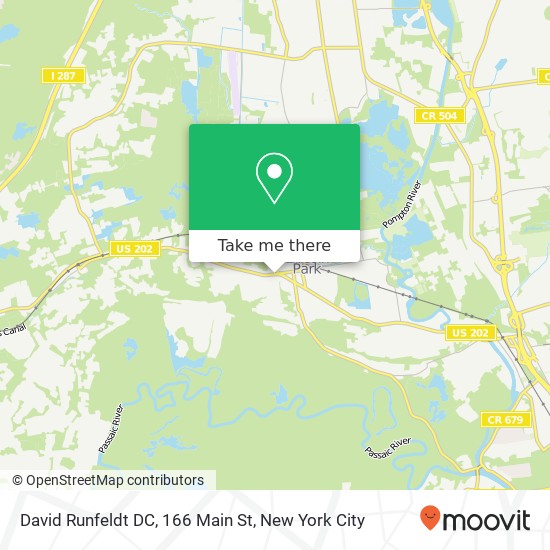 Mapa de David Runfeldt DC, 166 Main St