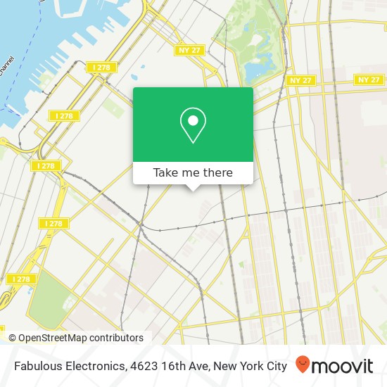 Fabulous Electronics, 4623 16th Ave map