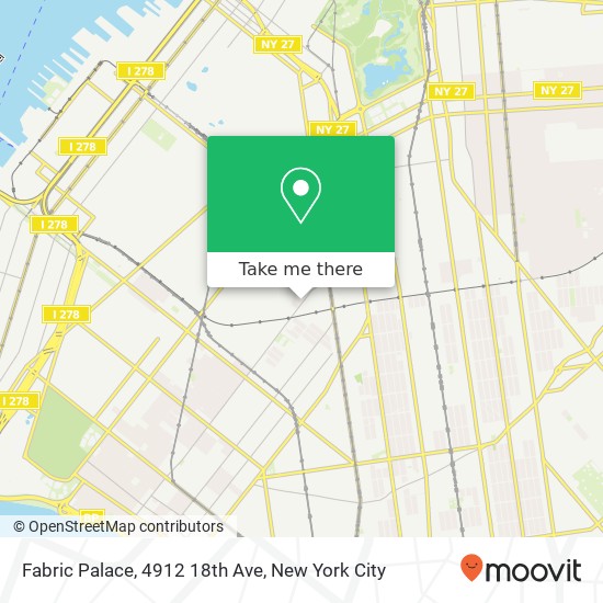 Mapa de Fabric Palace, 4912 18th Ave