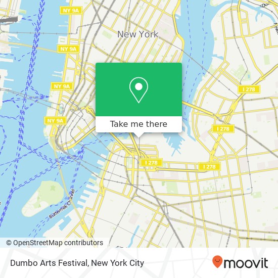 Dumbo Arts Festival map