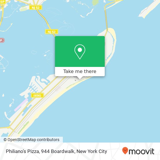 Mapa de Philiano's Pizza, 944 Boardwalk