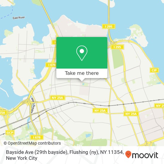 Mapa de Bayside Ave (29th bayside), Flushing (ny), NY 11354