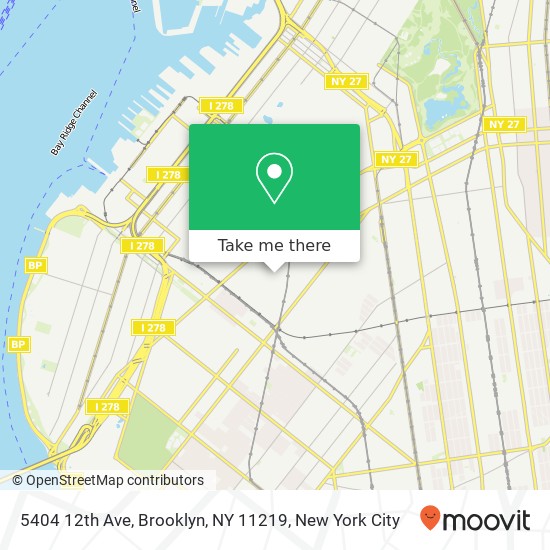 5404 12th Ave, Brooklyn, NY 11219 map