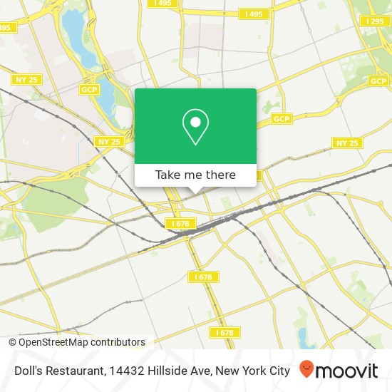 Mapa de Doll's Restaurant, 14432 Hillside Ave