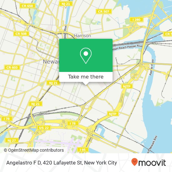 Mapa de Angelastro F D, 420 Lafayette St