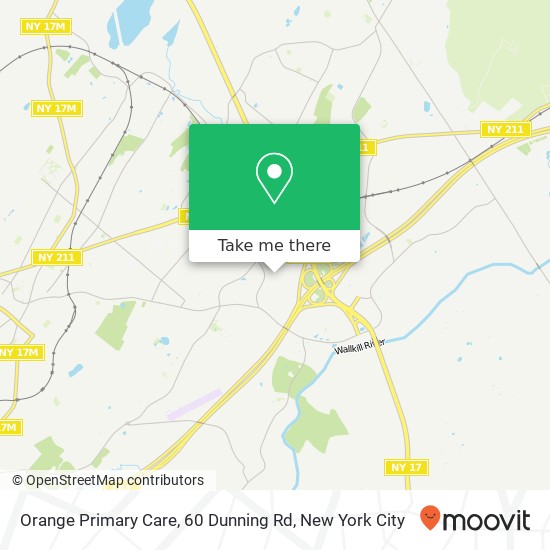 Orange Primary Care, 60 Dunning Rd map