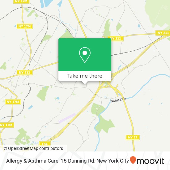 Mapa de Allergy & Asthma Care, 15 Dunning Rd