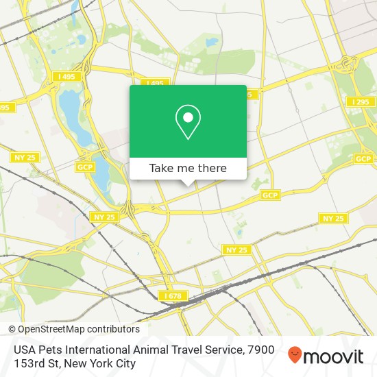 USA Pets International Animal Travel Service, 7900 153rd St map