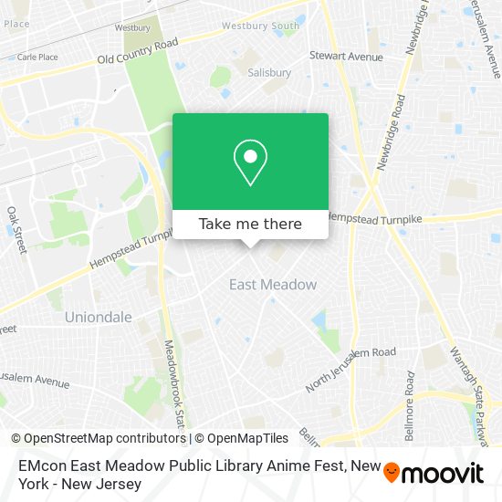 Mapa de EMcon East Meadow Public Library Anime Fest