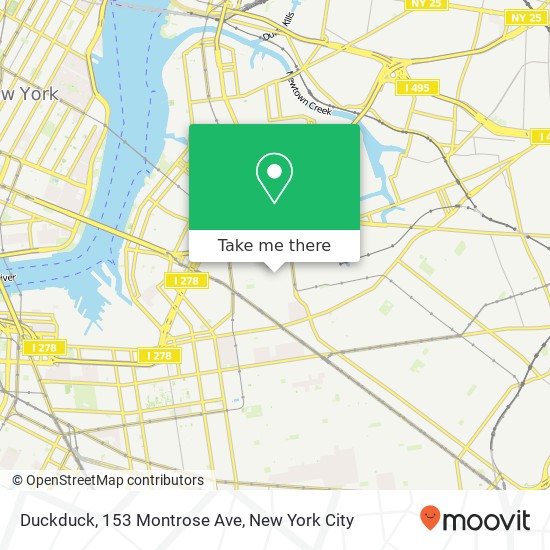 Mapa de Duckduck, 153 Montrose Ave