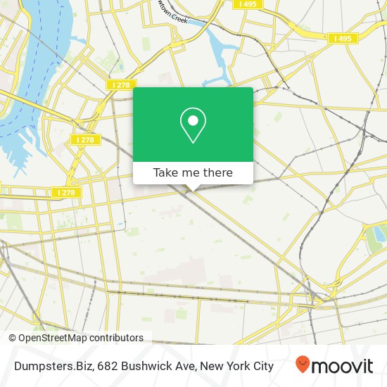 Dumpsters.Biz, 682 Bushwick Ave map