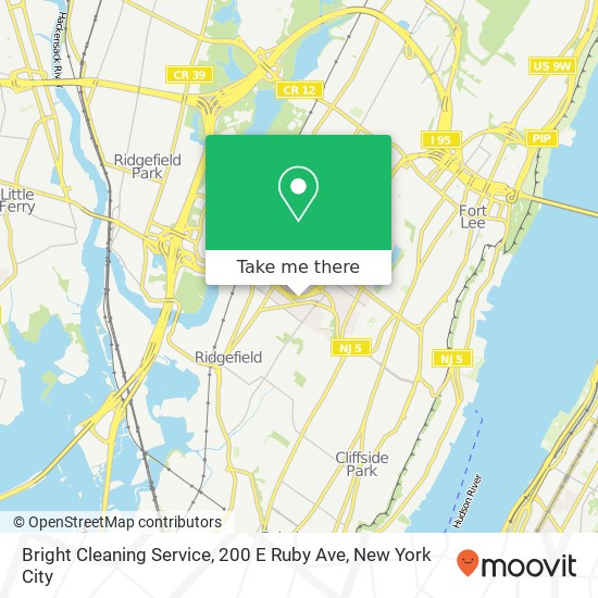 Mapa de Bright Cleaning Service, 200 E Ruby Ave