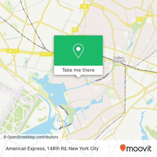 American Express, 148th Rd map