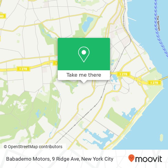 Babademo Motors, 9 Ridge Ave map