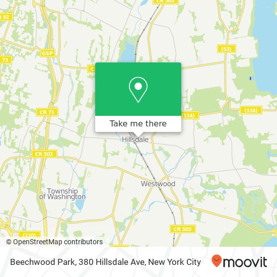 Beechwood Park, 380 Hillsdale Ave map