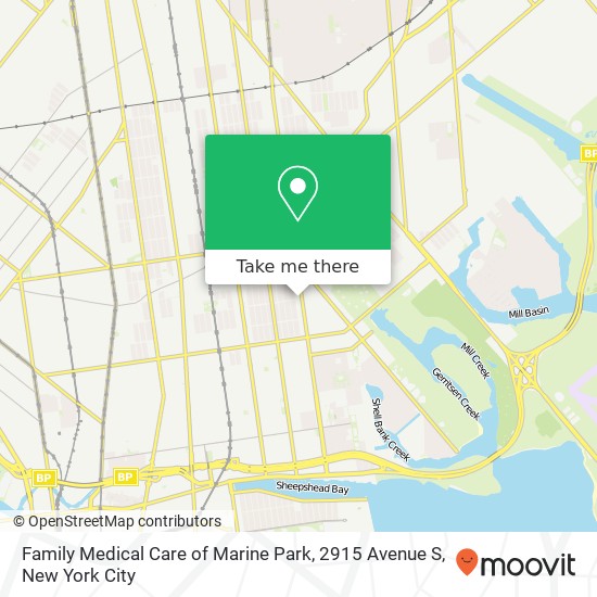 Mapa de Family Medical Care of Marine Park, 2915 Avenue S