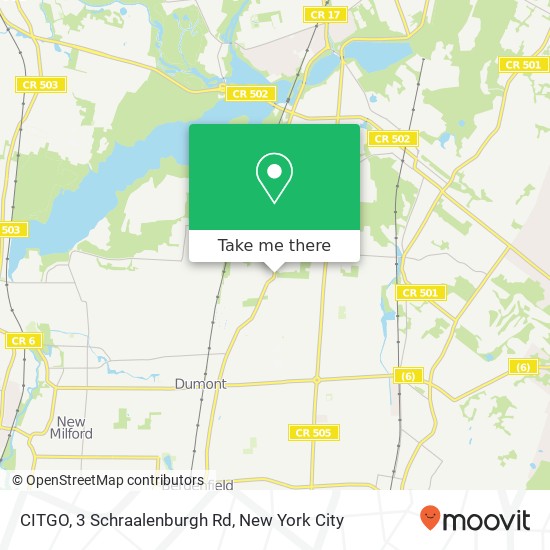 Mapa de CITGO, 3 Schraalenburgh Rd