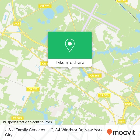 J & J Family Services LLC, 34 Windsor Dr map